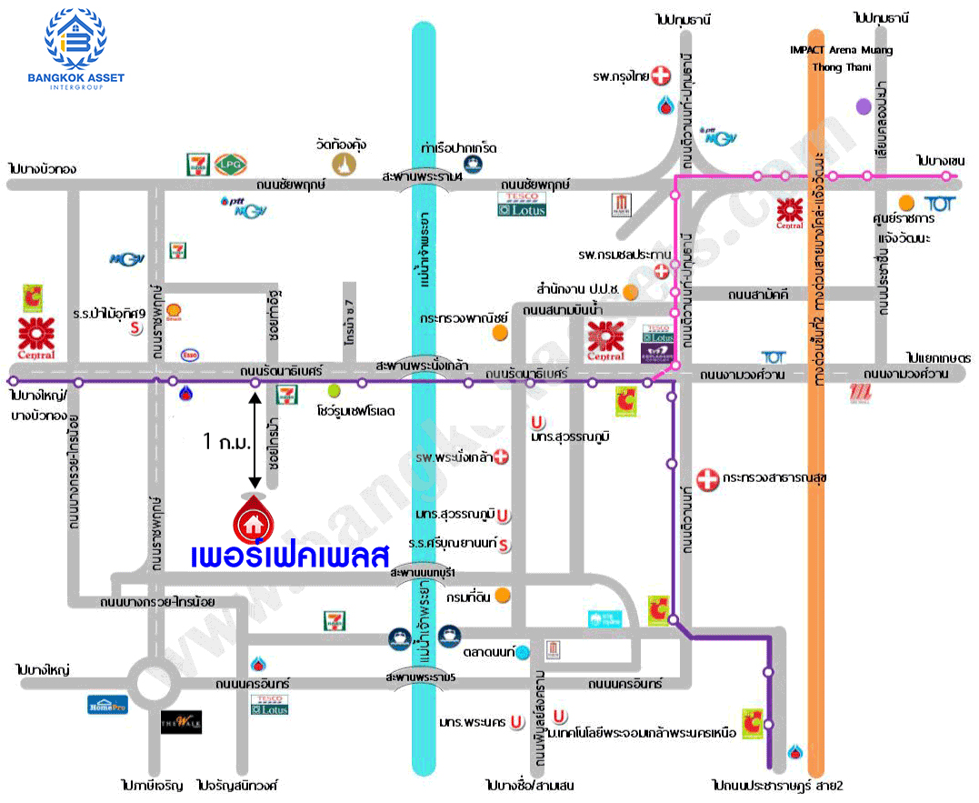 บ้านมือสองตกแต่งใหม่ โครงการ เพอร์เฟคเพลส รัตนาธิเบศร์-ไทรม้า บนเนื้อที่ 100.00 ตร.ว. พื้นที่ใช้สอย 361.96 ตร.ม. ฟังก์ชัน 3 ห้องนอน 3 ห้องน้ำ จอดรถได้ 2 คัน ใกล้ 2 เซ็นทรัล ทั้งเซ็นทรัลรัตนาธิเบศร์, เซ็นทรัลเวสต์เกต บนทำเลเชื่อมต่อได้หลายเส้นทาง ติดถนนรัตนาธิเบศร์ และ รถไฟฟ้าสายสีม่วง "สถานีบางรักน้อยท่าอิฐ"